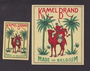 Ancienne étiquette allumettes Belgique BN136078 Camel Chameau - Picture 1 of 1