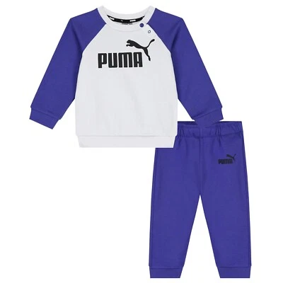 PUMA TUTA COMPLETA GIROCOLLO BAMBINO 846143 23 BIANCO BLU DA 0/3 M A 3/4 A - Immagine 1 di 4