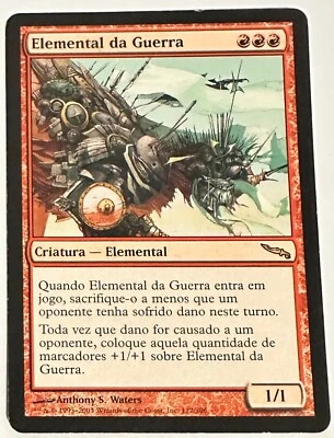 MTG War Elemental Mirrodin Rare Spanish - Image 1 of 3