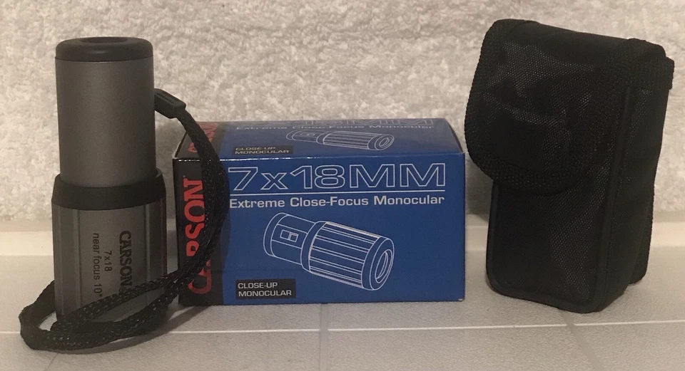 Carson Optical-Close-Up 7x18MM Tactical Monocular w/ Lanyard & Carry Case *NEW* - Image 1 of 4