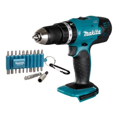 Makita DHP 453 Z Akku Schlagbohrschrauber 18 V 42 Nm + 22 tlg. Bit Set - Bild 1 von 4