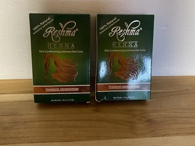 Reshma Henna 100% Natural Highlights Semi-Perm Hair Color-Lot of 2 Packs-2.12oz - Image 1 of 4