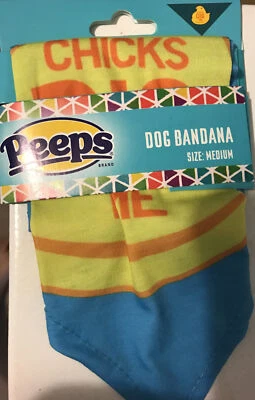 Bandana MEDIANA M Peeps Chicks Dig Me Dog Bandana Talla Nueva Pascua Foto 1 de 4