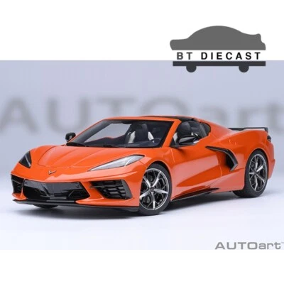 AUTOart CHEVROLET CORVETTE C8 STINGRAY Z51 1/18 SEBRING ORANGE 71283 - Image 1 of 4