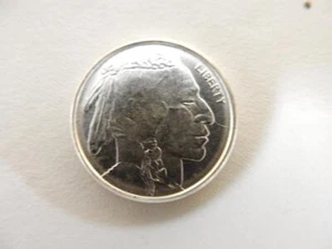Lingotes de plata pura 0,999 redondos de búfalo de 1/4 OZ brillantes sin circular #NM51 - Imagen 1 de 5