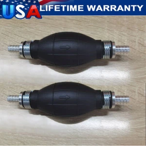 Pair 3/8'' Hand Primer Bulb Outboard Car Marine Boat Gas Fuel Line Pump - Picture 1 of 12