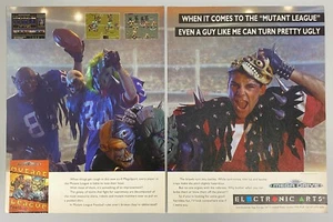 MUTANT LEAGUE FOOTBALL SEGA MEGA DRIVE ELECTRONIC ARTS 1993 VINTAGE RETRO WERBUNG - Bild 1 von 7