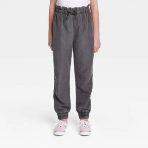 Girls' Smock Waist Utility Pants - art class Charcoal Gray S 6/6X - Picture 1 of 1