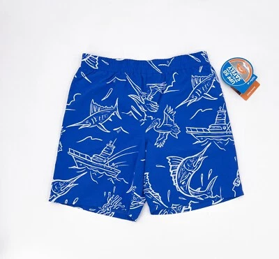 NUEVO Pantalones Cortos Columbia Niños Adolescentes Grandes 14-16 Azul Pez UPF 50 Omni Tono Malla Línea Foto 1 de 4