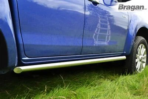 Barras laterales extremos cónicos para adaptarse a Isuzu D-Max Rodeo 2007-2012 acero inoxidable metal - Imagen 1 de 11