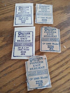 Waltham 0s 2228 .013 Pocket Watch Mainspring NOS  - Picture 1 of 1