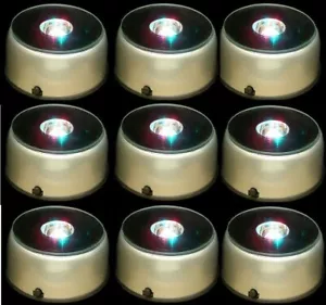 9pcs Rotating Electric Light Stand Display Bases for 3D Glass Crystal - Picture 1 of 2