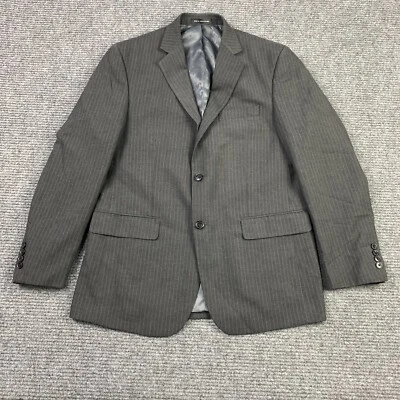 Perry Ellis Portfolio Modern Fit Mens Sz 40 Regular Pinstripe Sports Coat Blazer - Image 1 of 4