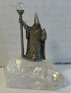 Mini figura de mago en roca de cristal estatuilla - Imagen 1 de 8
