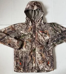CABELAS Zonz 4Most Dry-Plus - Youth Woodland Camo Hooded Hunting Jacket - Large - Picture 1 of 10