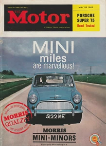 The MOTOR Magazine May 23 1962 Porsche Super 75 Road Test, MINI-MINOR cover - Picture 1 of 1