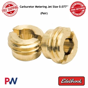 Edelbrock Carburetor Metering Jet Size 0.077'' (Pair) Universal #1420 - Picture 1 of 2