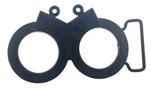 Handschellen Gürtelschnalle Handmanschette Rock Rebel Totenkopf grau antik Metall Halloween - Bild 1 von 6