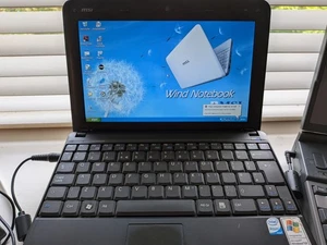 MSI Wind Netbook U100 2GB RAM - Windows XP - Fully working - Picture 1 of 4