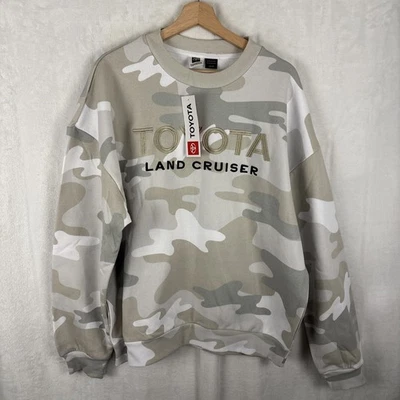 Sudadera Oficial Toyota Land Cruiser Camuflada Cuello Redondo TIKTOK Viral Talla Grande Nueva Con Etiquetas Foto 1 de 4