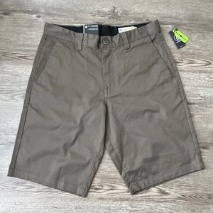 Volcom Frickin Modern Straight Bermuda Shorts Mens 32 Brown 11 Inch Inseam New - Picture 1 of 12