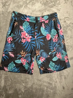 Matix Mens Multicolor Shorts Size Large Floral Elastic Waist Polyester - Image 1 of 4