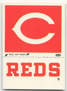 1982 Fleer Stickers Cincinnati Reds Monogram ODDBALL! - Picture 1 of 2