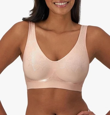 Sujetador Bali Sin Alambres Comfort Revolution ComfortFlex Fit Cool Comfort Rosa Talla S Foto 1 de 4