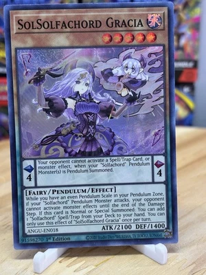 SolSolfachord Gracia ANGU-EN018 Ancient Guardians 1st Edition - Image 1 of 4