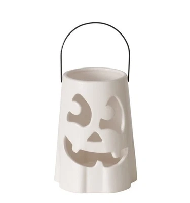 XL Laterne Geist Boo Herbstdeko Halloween b779 Deko Laternenumzug 18cm Windlicht - Bild 1 von 2