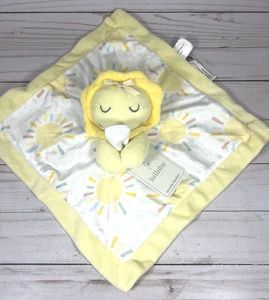 Lullaby Baby Lion Yellow Security Blanket 12"x12" New - Picture 1 of 8