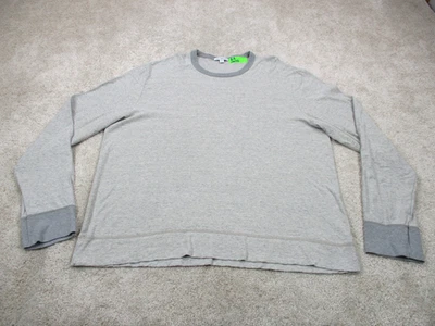 James Perse Standard Shirt Mens 5 2XL Gray Long Sleeve Cotton Casual Crew Neck - Image 1 of 4