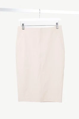 Falda lápiz Brunello Cucinelli beige algodón, talla US 4 Foto 1 de 4
