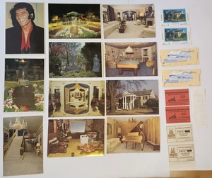 Vintage Elvis Presley Postkarte Ticket Quittung Lot Graceland 80er UNBENUTZT 20 STÜCK - Bild 1 von 22