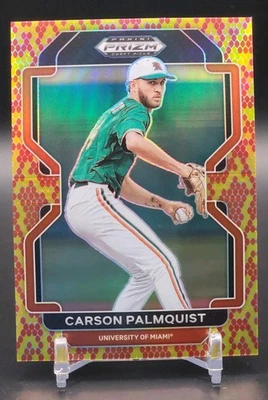 Carson Palmquist- 2022 Prizm Draft Picks Snake Skin Prizm 9/25, #PDP88 - Image 1 of 3
