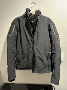 Harley-Davidson M Men's Zealot 3-IN-1 Soft Shell Riding Jacket Black 98294-17VM - Picture 1 of 24