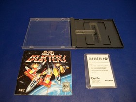Nec TurboGrafx-16 Game ~ AERO BLASTERS ~ Complete w/Manual ~ Tested Works Great!