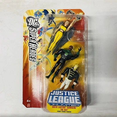 Terno amarelo Shayera Hol Hawkgirl Ray Justice League Unlimited SDCC 3 pk novo na embalagem - Imagem 1 de 4