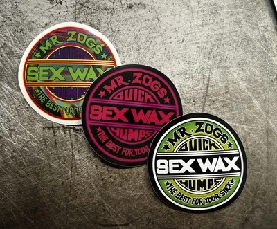 Sex Wax Stickers 3 Volcom Surf Sticker HobIe Decals T&C Sexwax Decal Volcom RVCA - Image 1 of 4