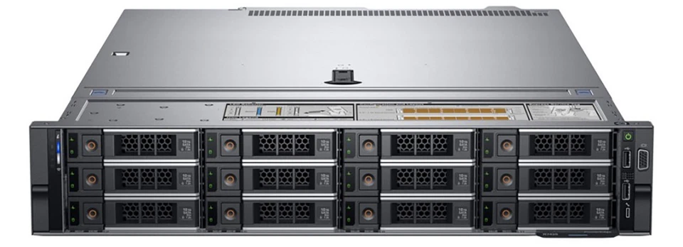 Server Dell R7425 12x3.5" 2xEPYC7371 128GB RAM 2x960GB SSD H730P iDRAC9 Rails - Image 1 of 1