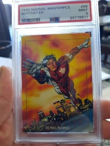 Northstar PSA 9 1992 Marvel Masterpieces #69 MINT Base Card Alpha Flight 106 - Picture 1 of 6