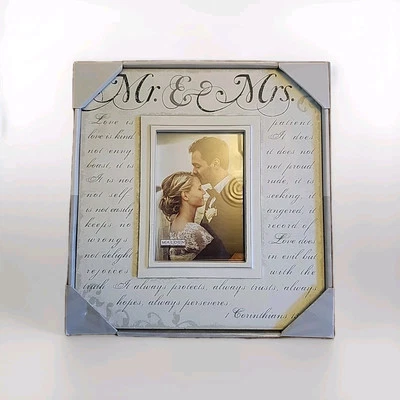MALDEN  "MR. & MRS. / WEDDING PHOTO FRAME"  ~ (CORINTHIANS) ~  ** BRAND NEW ** - Image 1 of 2