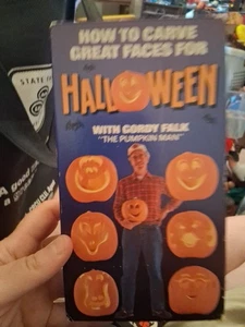 How To Carve Great Faces For Halloween VHS 1988 Gordy Falk The Pumpkin Man - Picture 1 of 11