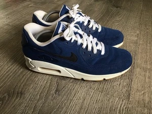 NIKE AIR MAX 90 NIKE ID 1 Of 1 - OG Blue suede 653533-902 Mens Size 10 Shoes - Picture 1 of 13