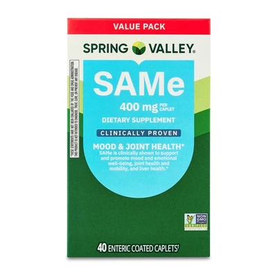 Spring Valley SAMe Dietary Supplement Value Pack, 400 mg, 40 Count - Image 1 of 4