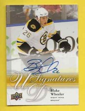 2009-10 Upper Deck UD Signatures Blake Wheeler
