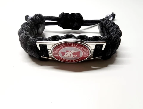 Washington State Cougars Adjustable Charm Bracelet Fan Apparel & Souvenir NCAA Cover