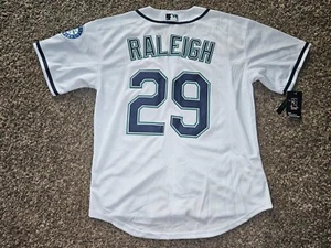 Cal Raleigh #29 Seattle Mariners Men's White Jersey - Picture 1 of 4