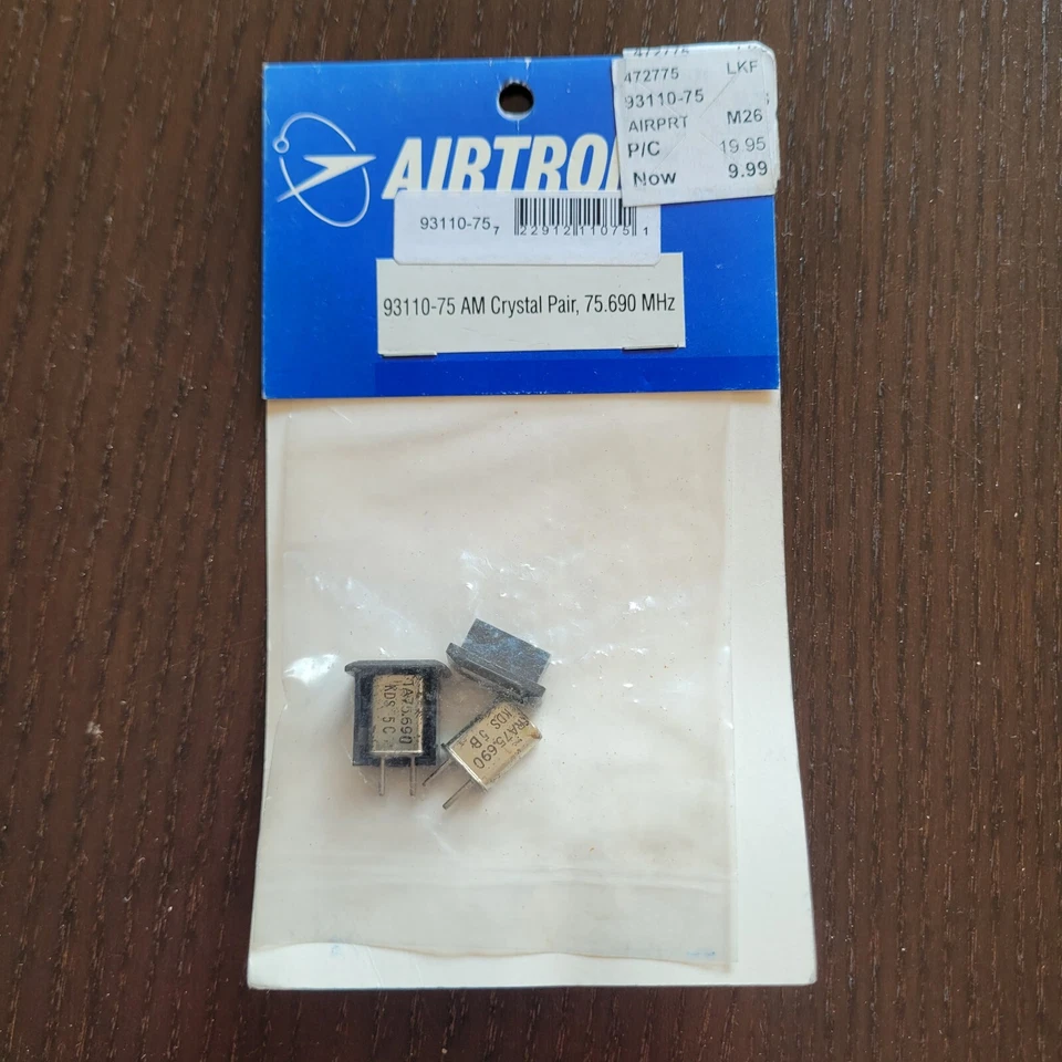 Vintage RC Airtronics 93110-75 AM Crystal Pair ~ 75.690 MHz / Channel 75 - Image 1 of 1