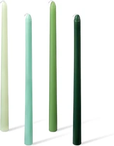 11.81'' 4pcs Tapered Candles, Long Tall Thin Candles Unscented Smokeless Driples - Picture 1 of 7